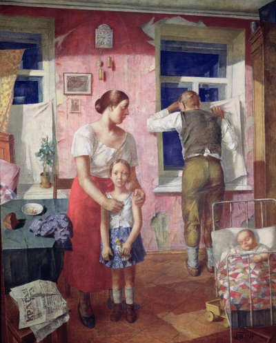 Alarm by Kuzma Sergeevich Petrov Vodkin